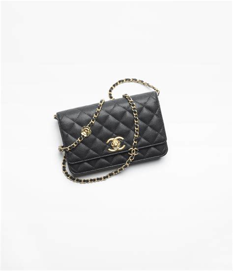 chanel wallet on chain cuir grainé|Wallet On Chain Grained Shiny Calfskin & Gold.